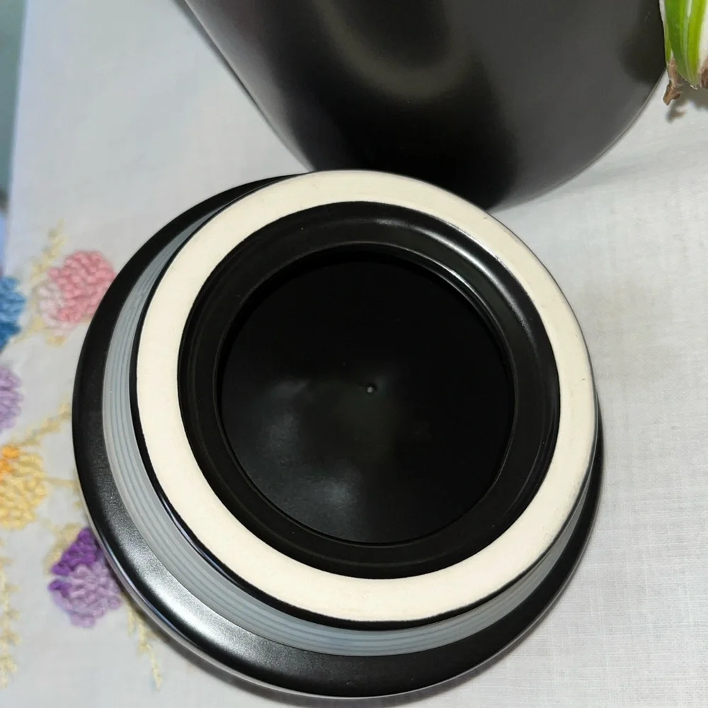 Rae Dunn Artisan Collection “GRANOLA” Black Matte Canister